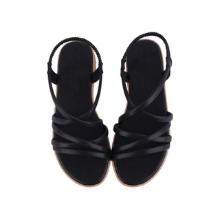 [HCM] Sandal Đế Xẹp Hạnh Dung Nhiều Quai Mảnh Chéo HD29128AY ( Màu Kem-Xám-Trắng-Bò-Đen )