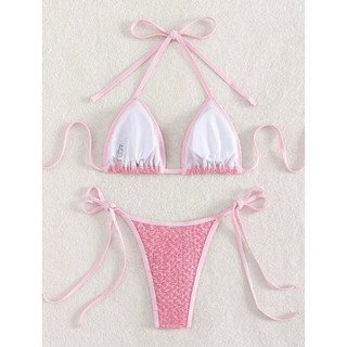 [ORDER SHEIN] Set Bikini Hai Mảnh Thắt nơ