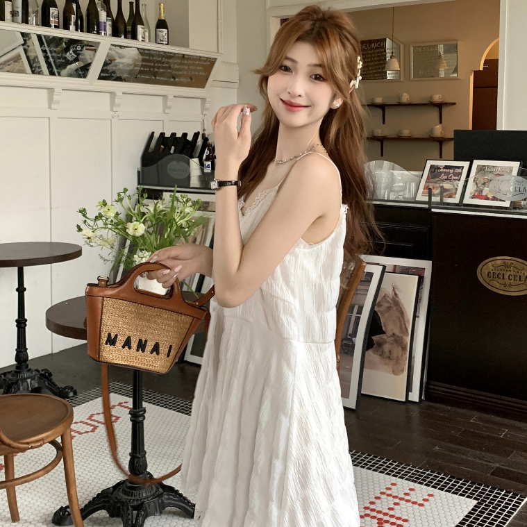 Đầm maxi nữ 2 dây dáng suông chữ A , váy maxi 2 dây cổ V xếp tầng viền ren tiểu thư 3146