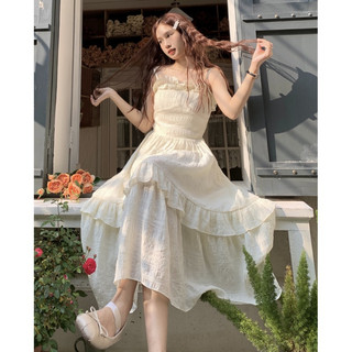 Đầm maxi 2 dây eo cao dáng babydoll tiểu thư, váy maxi nữ 2 dây dáng xòe chữ A sang chảnh 4689