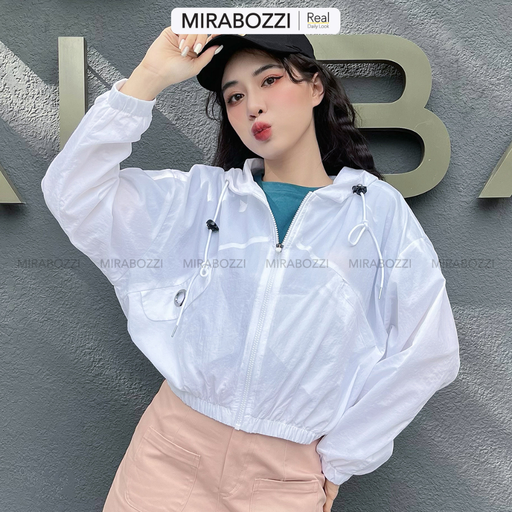 Áo Khoác Dù Nữ 2 Lớp Có Nón MIRABOZZI Thiết Kế Cá Tính, Trẻ Trung, Đường May Chắc Chắn MOWZ001