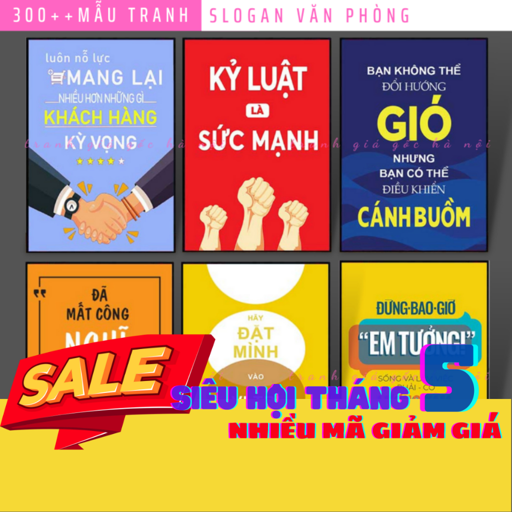có sẵn khung và đinh treo in canvas siêu bền