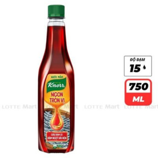 Nước mắm cá cơm than Knorr 15 độ đạm chai 750ml