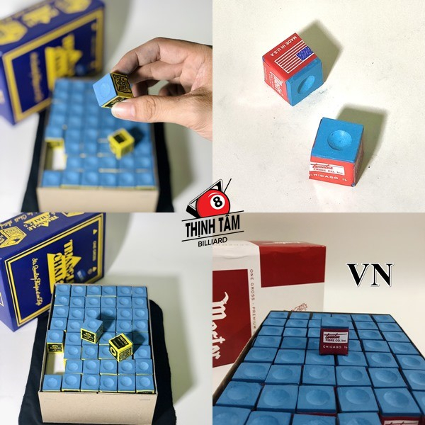 Viên Lơ Bida Mỹ Master Triangle Cao Cấp Chuẩn Vàng Xanh Đỏ CLB