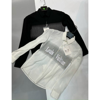 Áo sơ mi nam đũi LV dài tay mẫu mới 2 màu hàng chuẩn mới về phối loang đẹp chất lượng