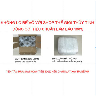 Ly mắt trâu thủy tinh 40ml 1 chiếc chén nhỏ