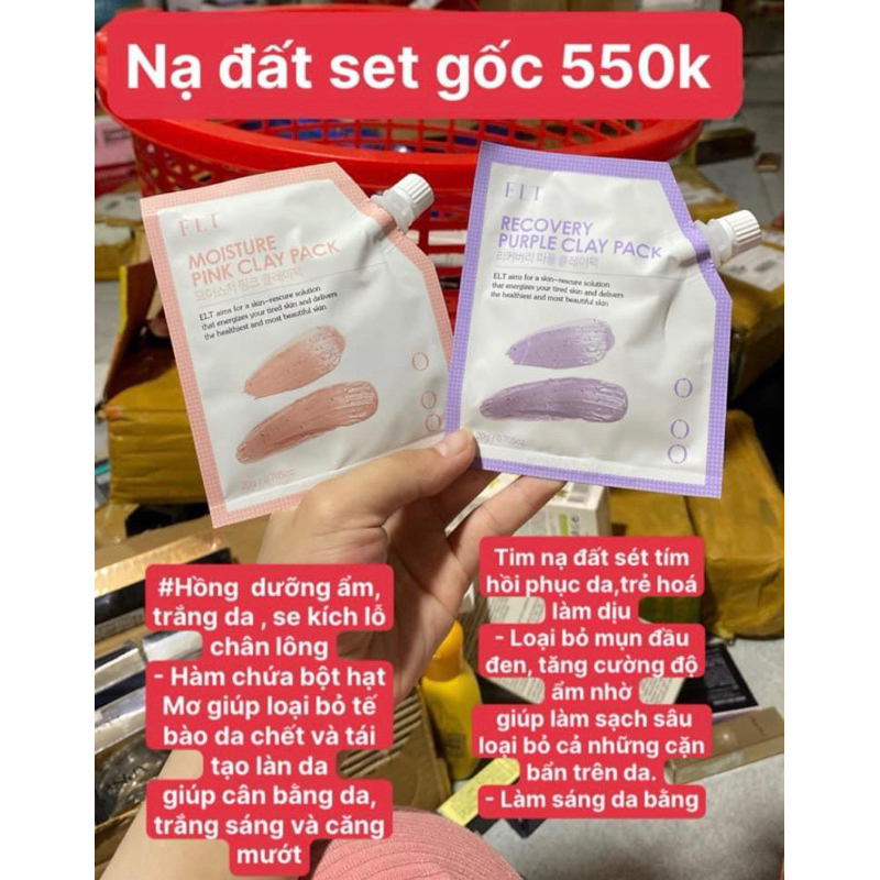 HOT🔥Sale 35k🔥 Mặt Nạ ĐẤT SÉT HỘP 5Gói 100ml