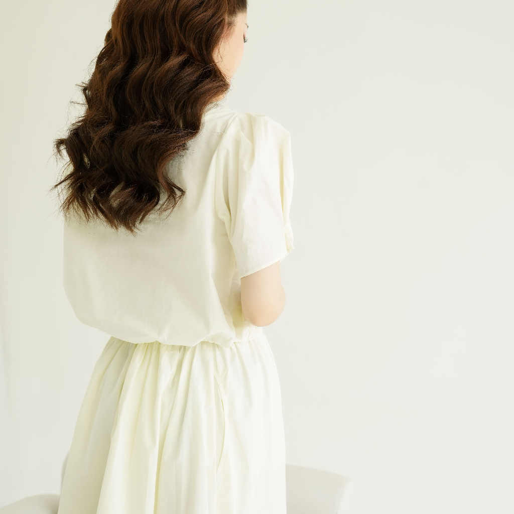 Plainwash.co - Áo Tay Bồng Miabi Cropped Shirt