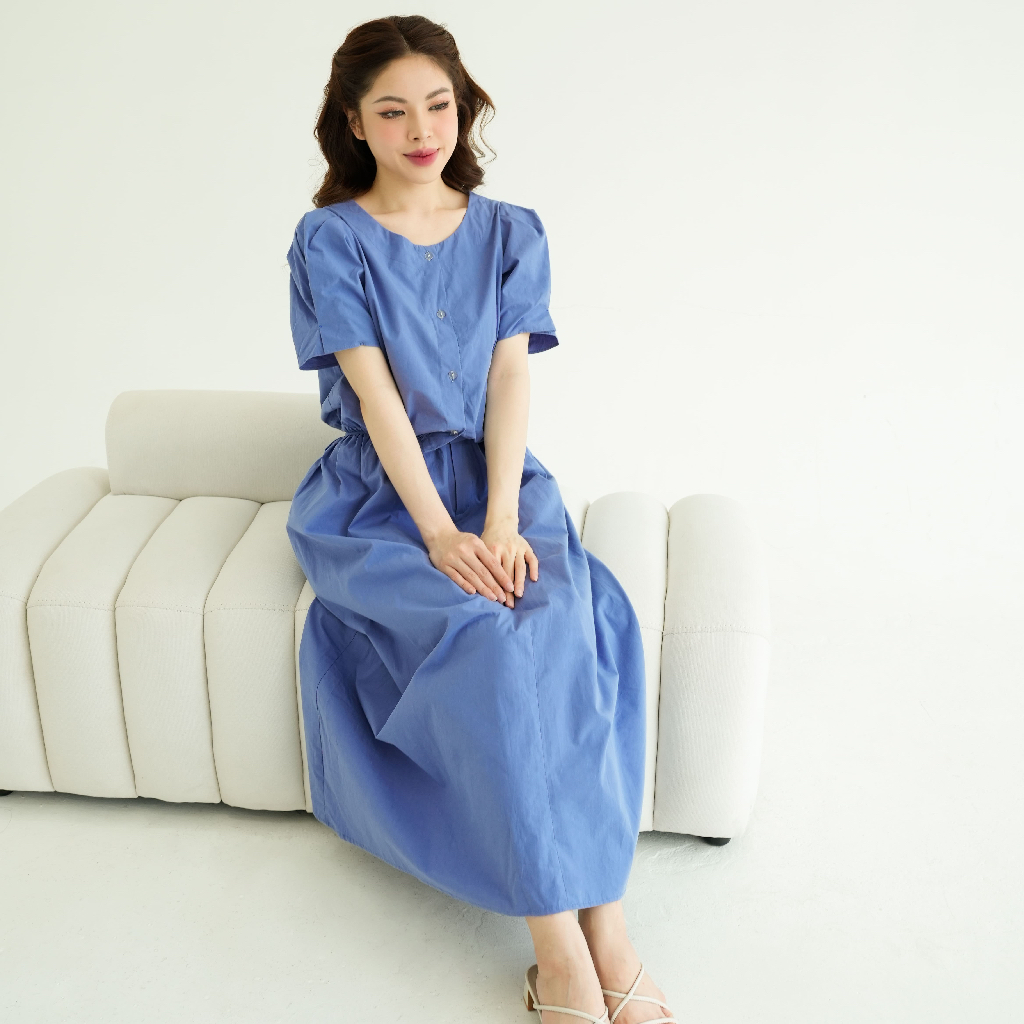 Plainwash.co - Áo Tay Bồng Miabi Cropped Shirt