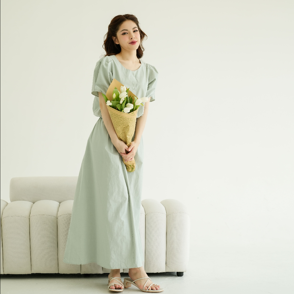 Plainwash.co - Áo Tay Bồng Miabi Cropped Shirt