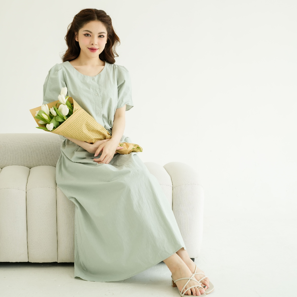 Plainwash.co - Áo Tay Bồng Miabi Cropped Shirt