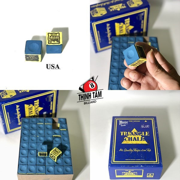 Viên Lơ Bida Mỹ Master Triangle Cao Cấp Chuẩn Vàng Xanh Đỏ CLB