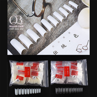 Móng giả nối móng đắp gel, đắp bột (móng tip) móng fom vuông thang