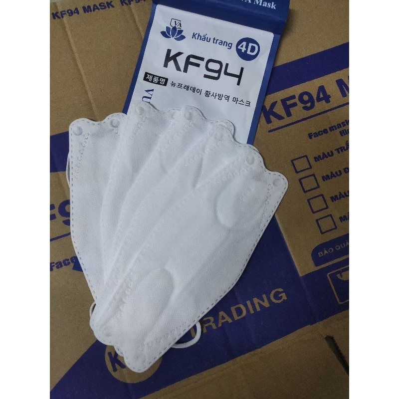 1 thùng 300 cái Khẩu trang KF94 VA BN MASK 4 lớp kháng khuẩn, kiểu dáng 4D Hàn Quốc hàng chính hãng chống bụi mịn