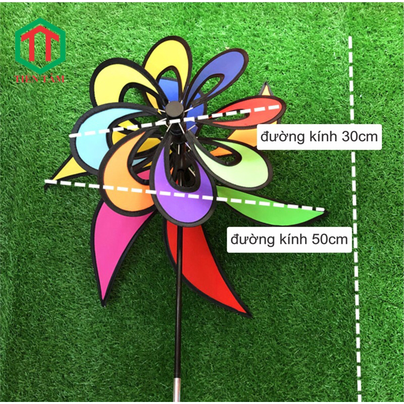 Chong chóng 8 cánh 6 đuôi, tặng kèm keo 502 + chong chóng nhỏ