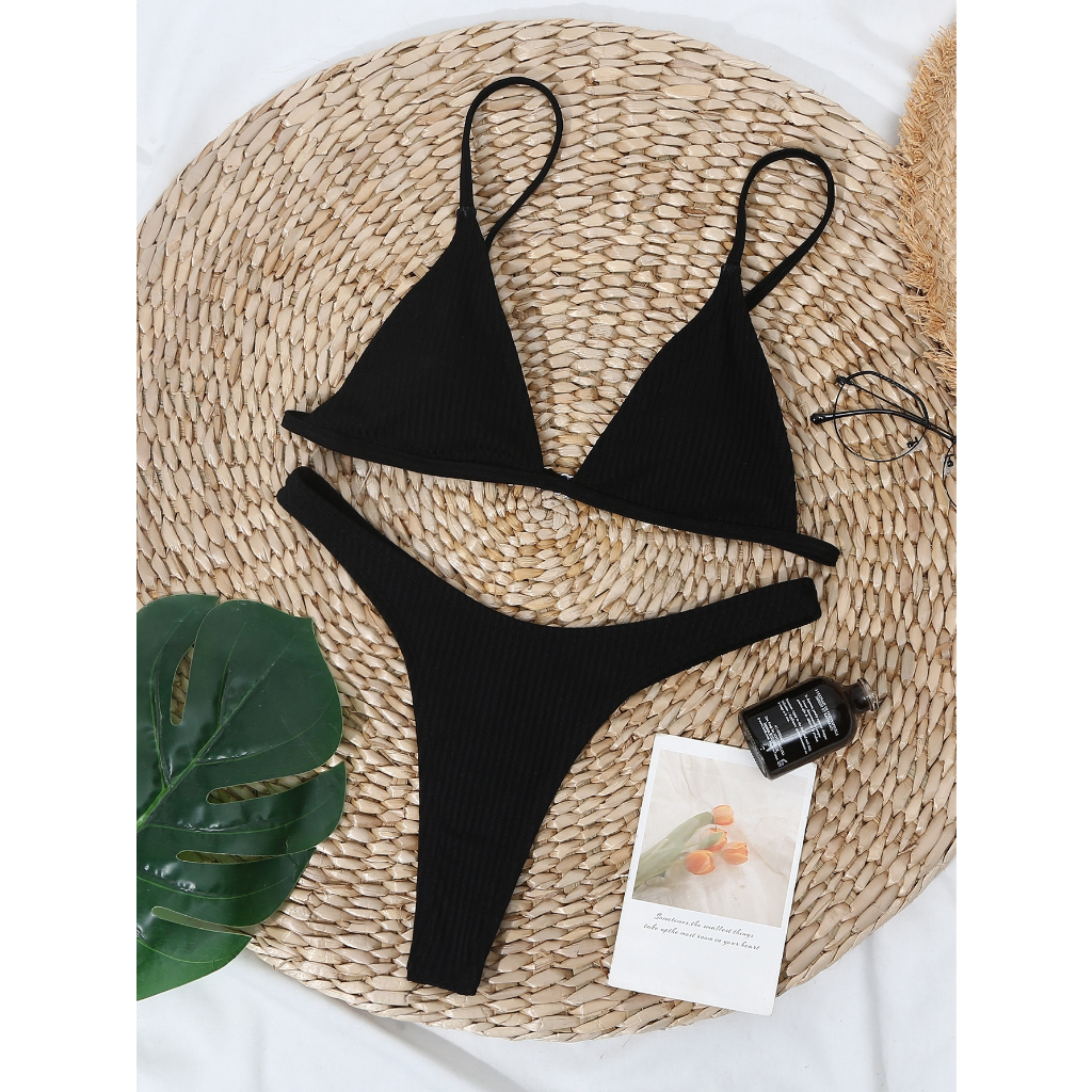 Bikini Tam Giác Basic Nâu Tây Tanning Quần Lọt Khe Sexy