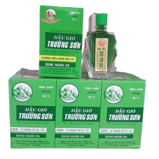 Dầu Gió Xanh Trường Sơn cảm cúm, ho, sổ mũi, nhứt đầu, say nắng