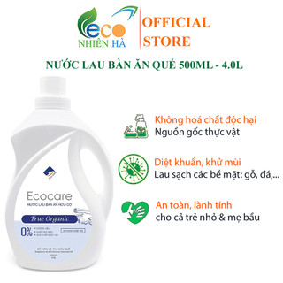 Nước lau kính ECOCARE tinh dầu quế hữu cơ, lau bàn ăn, lau bếp, đuổi muỗi, khử khuẩn
