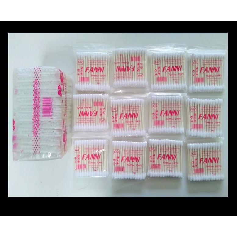 Bông Tăm Fanni, Bông Ngoáy Tai Y Tế  Hàng Việt Nam Bông Gòn Sạch Sẽ, An Toàn Hỗ Trợ Làm Sạch Và Khô Tai