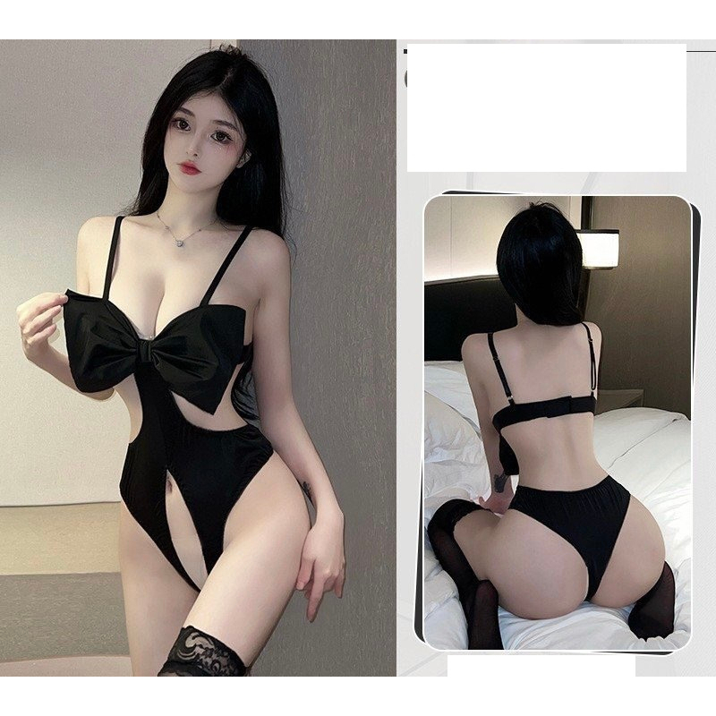 Bộ ngủ jum nơ xẻ đáy cao cấp 2571