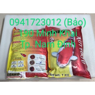 Cám cá koi sanko pro 45% đạm 1kg hạt 6mm