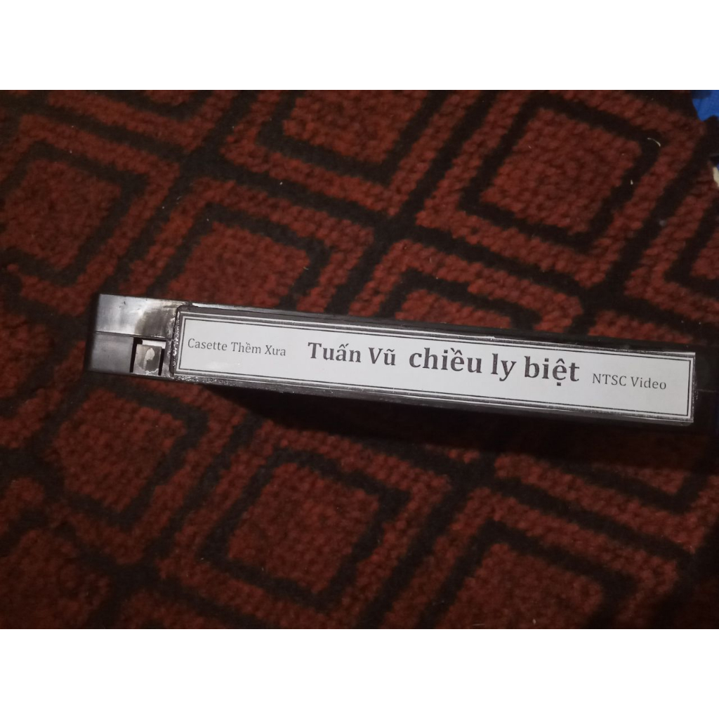 Băng dây video vhs tuấn vũ 1993  cho đầu video VCR xưa  chủ đề chiều ly biệt - cassette thềm xưa
