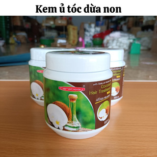 Kem ủ tóc, Ủ tóc dừa non Thái Lan Carebeau hũ 500ml siêu mềm mượt, giúp phục hồi tóc hư tổn