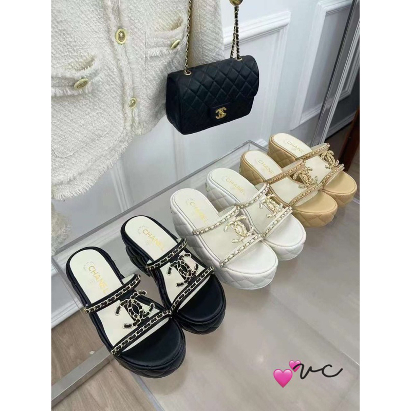 Dép Lê Đế Xuồng Trần Trám Cao 7cm Hàng Fullbox - CERIHOUSE