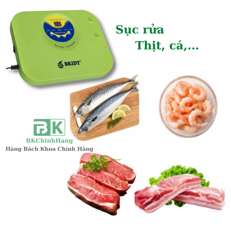 Máy BK OZONE M06 Khử Độc Rau Củ, Thực Phẩm, Máy Ozone + Cảnh Báo Dò Rỉ Khí Gas