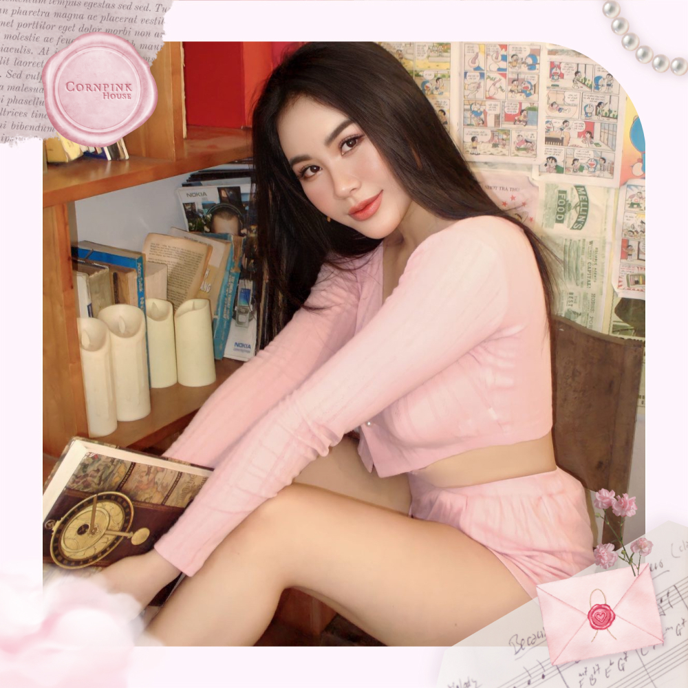 Cornpink House | Cardigan Vintage 🌸 | Bộ đồ nữ tay dài | Áo khoác nữ đẹp | Mỏng nhẹ-Mềm mại-Thoáng mát | BigBuy360 - bigbuy360.vn