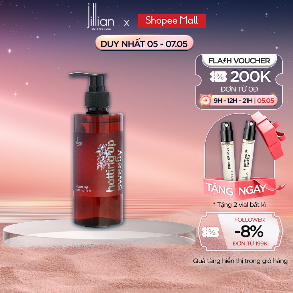 Sữa tắm Jillian Nữ Hotting up Sweetly 300ml - ngọt ngào, hấp dẫn, tinh tế