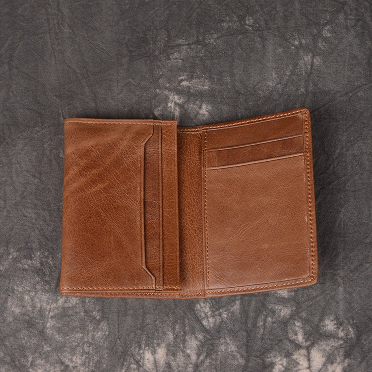 Ví gấp mini đựng thẻ card da thật