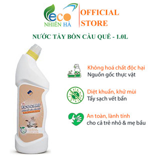 Nước tẩy bồn cầu ECOCARE 1L tinh dầu quế tẩy rửa bồn cầu siêu diệt khuẩn