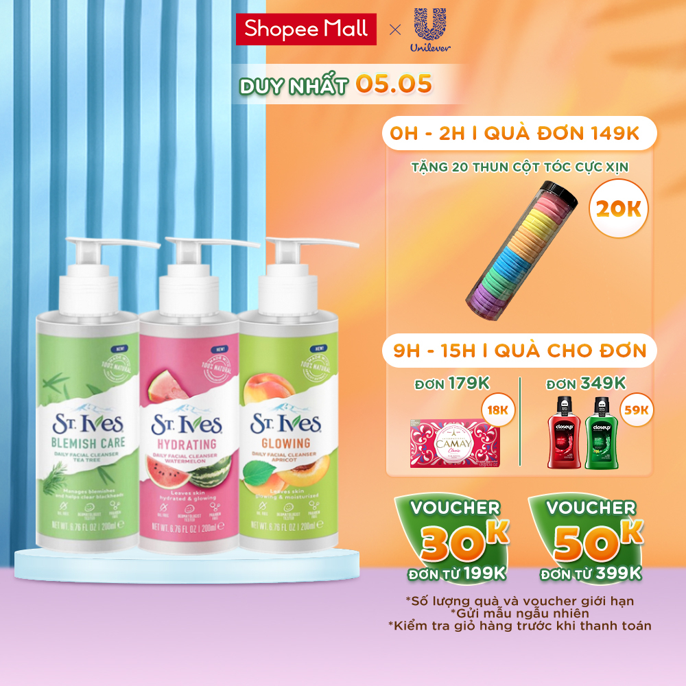 Gel rửa mặt chăm sóc da St.ives 200ml