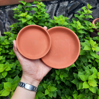 Dĩa lót chậu đất nung nhiều size (7cm - 18cm)