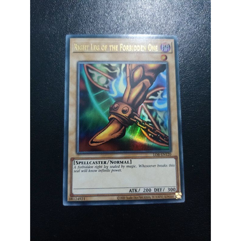 Thẻ Bài Yugioh Right Leg Of The Forbidden One LOB-EN120 Ultra Rare