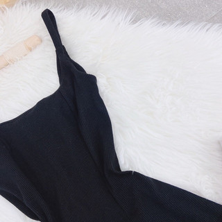 Váy 2 Dây Nữ Dáng Xoè Thun Tăm, Đầm 2s cổ vuông basic