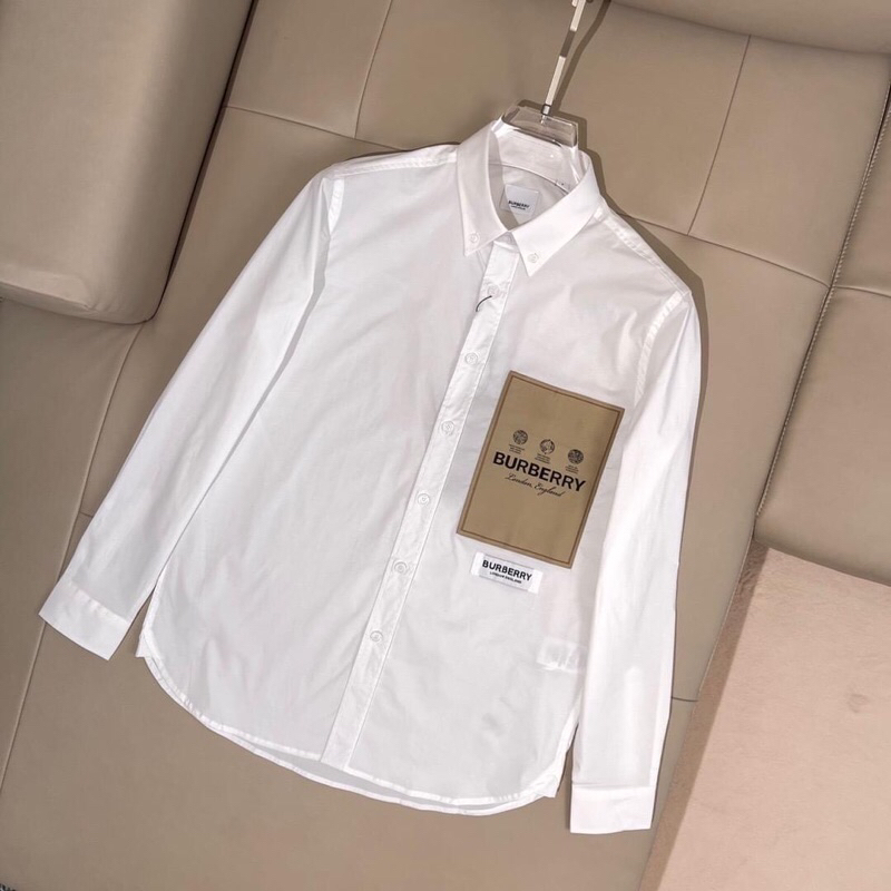 New Arrivasls!!! Hàng Có Sẵn - Áo Sơ Mi B.B.R Vintage Camel  Phối Màu Check Logo Hãng Trước Ngực - Hàng Loại 1 Cao Cấp