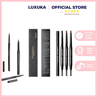 Bút kẻ mày Maycreate Bút chì vẽ lông mày 2 đầu kẻ và chuốt lông mày Luxuka MC13