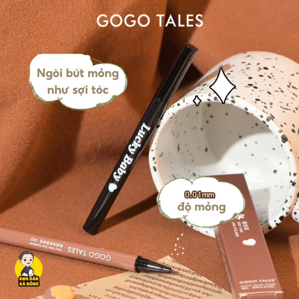 Bút Kẻ Mắt Nước GOGO TALES Very Thin Line Eyeliner GT459