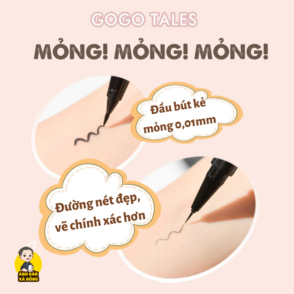 Bút Kẻ Mắt Nước GOGO TALES Very Thin Line Eyeliner GT459