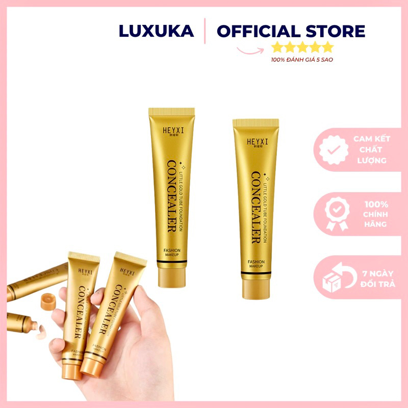 Kem nền che khuyết điểm Heyxi chống thấm nước mồ hôi và trang điểm lâu trôi Luxuka HX11 (20g)