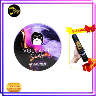 Sáp vuốt tóc nam Volcanic Clay V5 80g chính hãng, tạo kiểu giữ nếp cho tóc