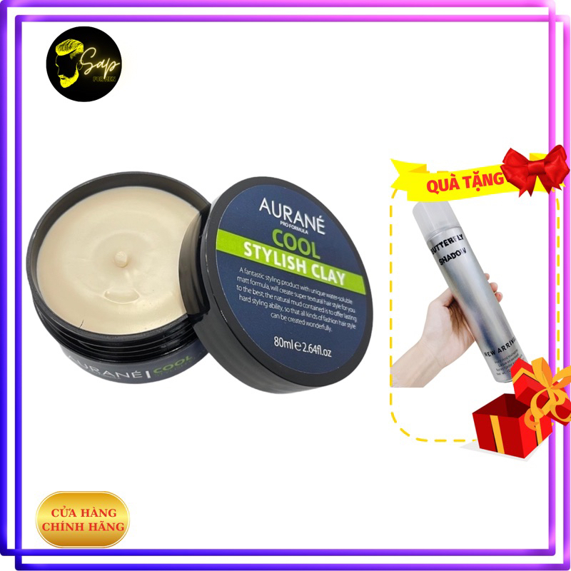 Sáp vuốt tóc nam Aurane Stylish Clay 80ml chính hãng, tạo kiểu giữ nếp cho nam