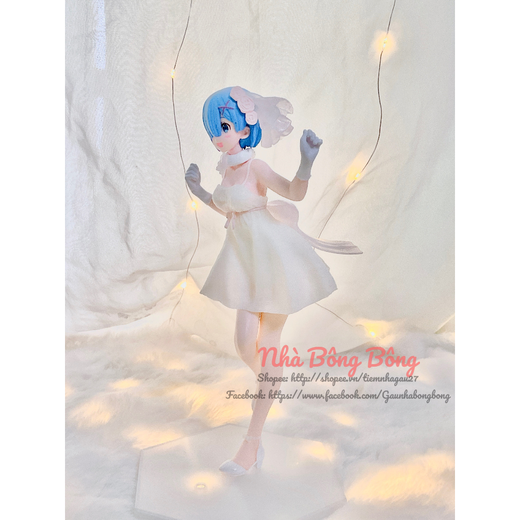 MÔ HÌNH REM MẶC VÁY CƯỚI