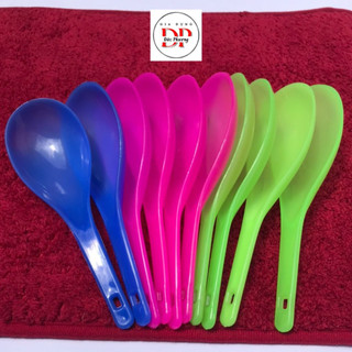 Thìa nhựa,vá nhựa múc cơm,canh nhiều màu