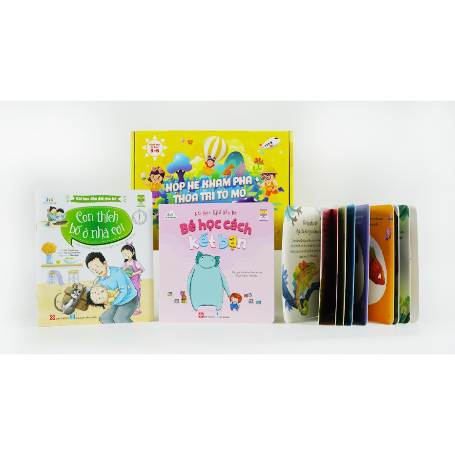 Sách thiếu nhi - Hộp hè khám phá - Thoả trí tò mò ( cho bé từ 3-6 tuổi)