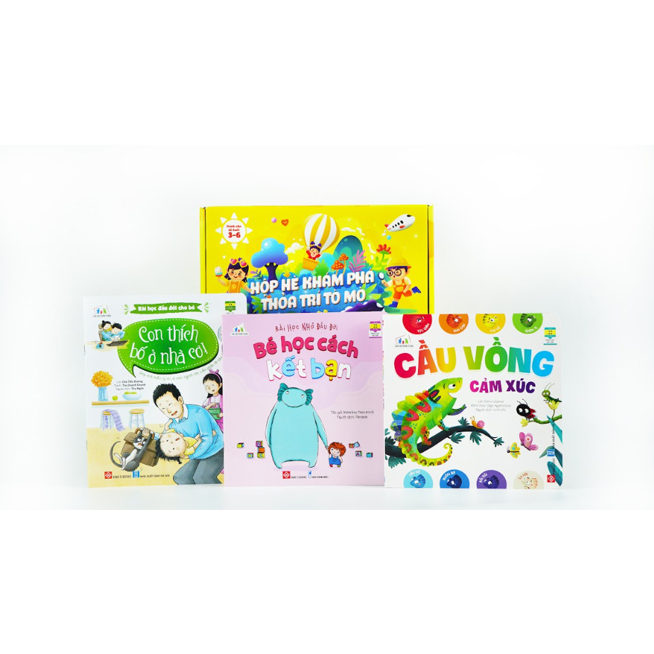 Sách thiếu nhi - Hộp hè khám phá - Thoả trí tò mò ( cho bé từ 3-6 tuổi)