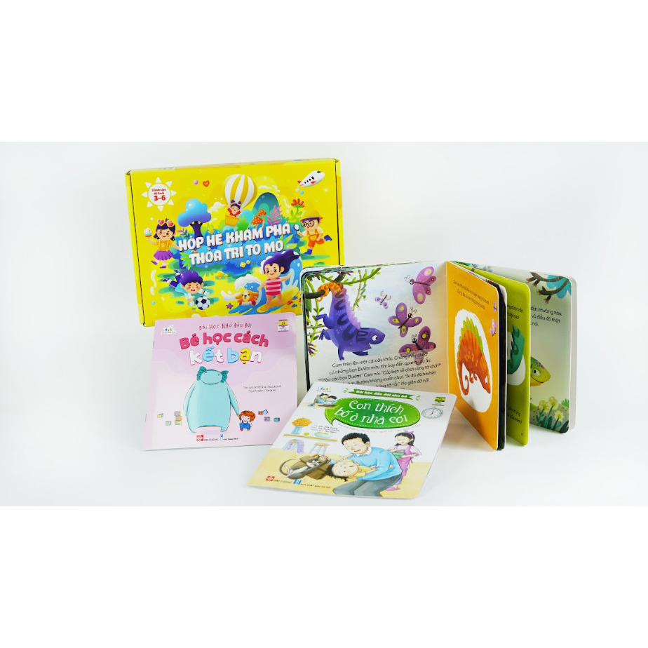 Sách thiếu nhi - Hộp hè khám phá - Thoả trí tò mò ( cho bé từ 3-6 tuổi)