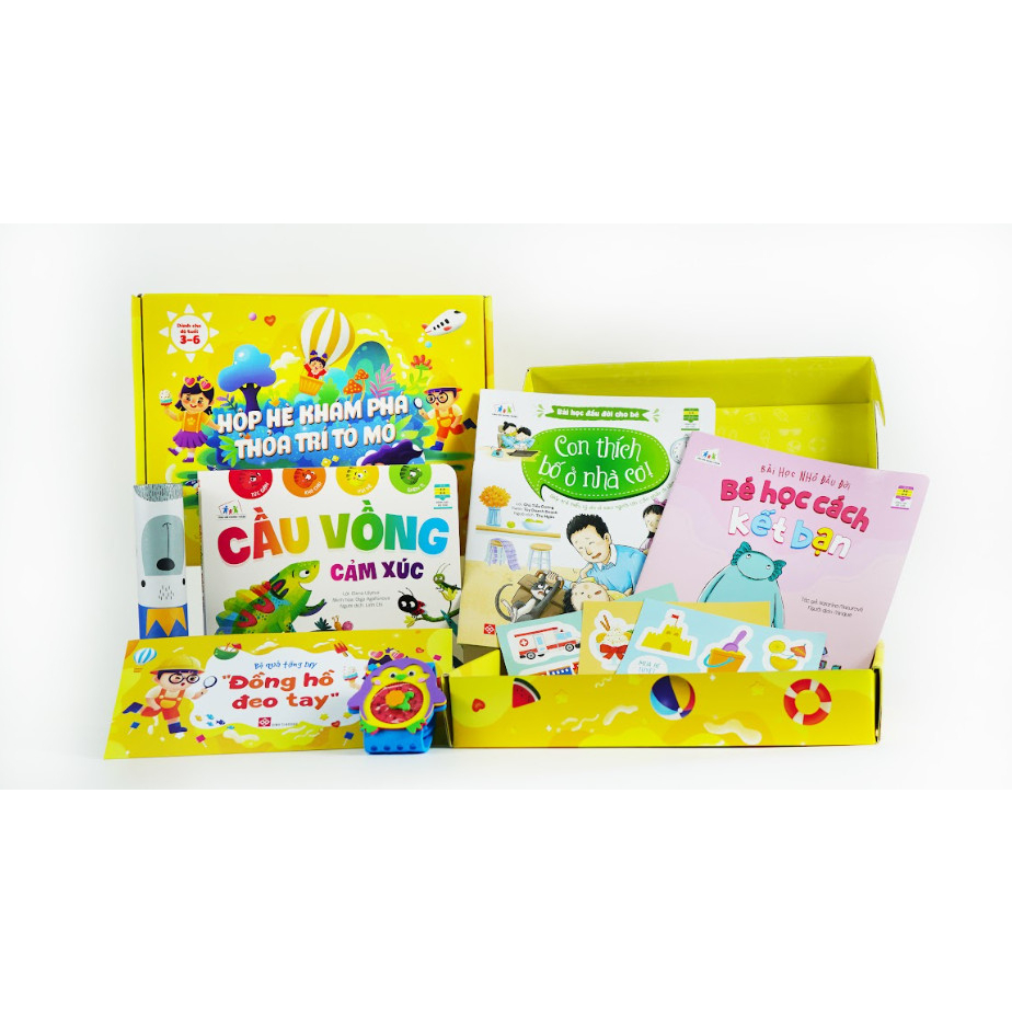 Sách thiếu nhi - Hộp hè khám phá - Thoả trí tò mò ( cho bé từ 3-6 tuổi)